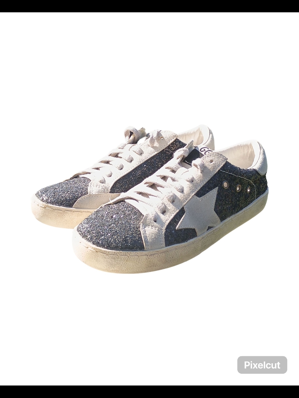🔥Golden Goose Super-Star glitter sneakers | Women's Size 37(Us 6.5-7) - Picture 3 of 11